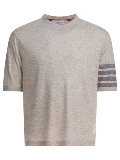 THOM BROWNE THOM BROWNE WOOL T-SHIRT "4BAR"