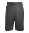 Thom Browne Wool Tailored Shorts In Grey