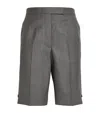 Thom Browne Wool Tailored Shorts In Grey