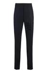 Thom Browne Wool Tailored Trousers In Blue