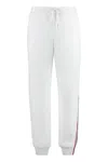 Thom Browne Wool Track-pants With Knitted Side Stripes In White