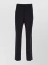 Thom Browne Wool Trousers With Adjustable Waist Strap In Black