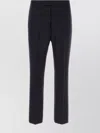 THOM BROWNE WOOL TROUSERS WITH BACK WELT POCKETS