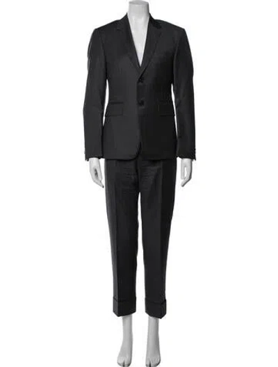 Pre-owned Thom Browne Wool Two-piece Blazer In Grey