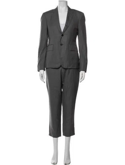 Pre-owned Thom Browne Wool Two-piece Blazer In Grey