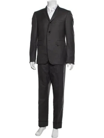 Pre-owned Thom Browne Wool Two-piece Suit In Grey