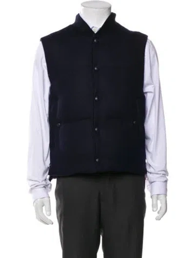 Pre-owned Thom Browne Wool Vest In Blue