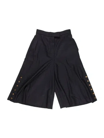 Pre-owned Thom Browne Wool Wide Leg Pants In Blue