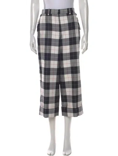 Pre-owned Thom Browne Wool Wide Leg Pants W/ Tags In Blue