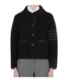 Thom Browne Patch-pocket Jacket In Black