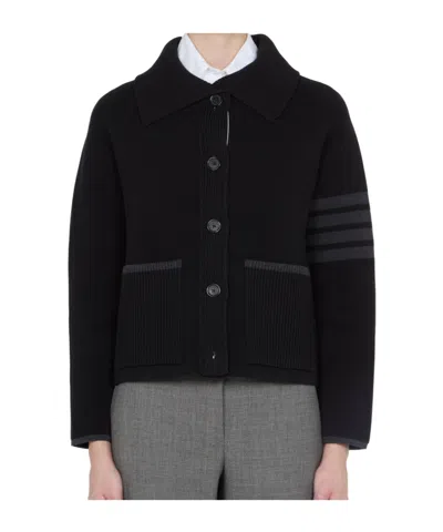 THOM BROWNE WOOL-BLEND JACKET