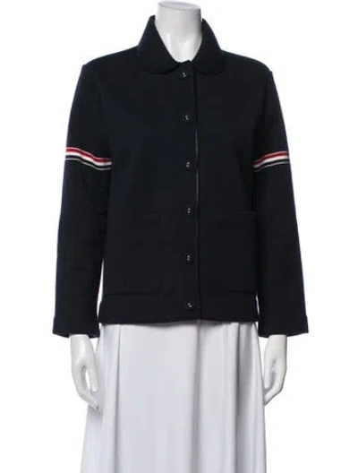 Pre-owned Thom Browne Work Jacket In Blue