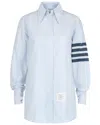 Thom Browne Striped Oxford 4-bar Oversized Shirt