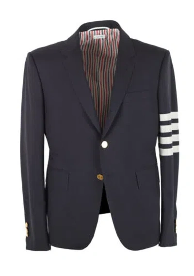 Pre-owned Thom Browne York 4 Bar Blue Blazer Sport Coat Size 50 It / 40r U.s.