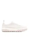 Thom Browne White Court Sneakers In White