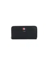 Thom Browne Black Wallet With Front Logo Detail In Leather Woman In Black