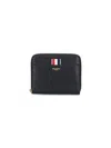 Thom Browne Zip Around Wallet In Black  