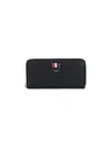Thom Browne Black Wallet With Front Logo Detail In Leather Woman In Black  