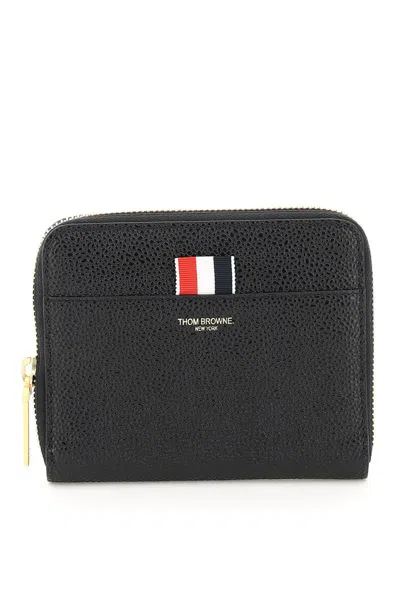 Thom Browne Zip Around Wallet In Black