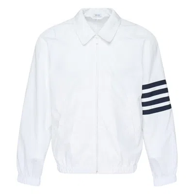 Thom Browne Zip Front Raglan Coach Jacket In Multi