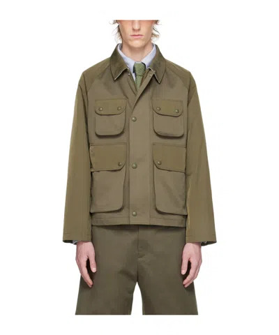 Thom Browne Zip Pocket Casual Jacket In Green