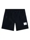 Thom Browne Zip-pocket Ripstop Shorts In Blue