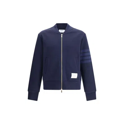 THOM BROWNE ZIP SWEATSHIRT