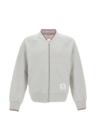 THOM BROWNE ZIP-UP BOMBER JACKET