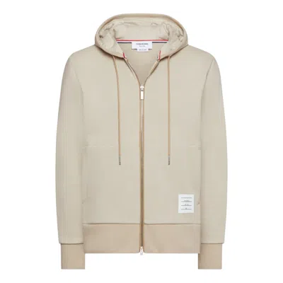 Thom Browne Zip Up Hoodie In Blue
