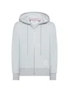 Thom Browne Zip-up Hoodie In Gray