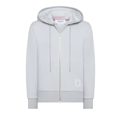 Pre-owned Thom Browne Zip Up Hoodie 'pale Grey' | Men's Size 4 In Gray