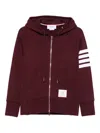 Thom Browne Zip-up Hoodie In Brown