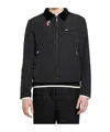 Thom Browne Rwb Stripe Zip-up Padded Jacket In Black