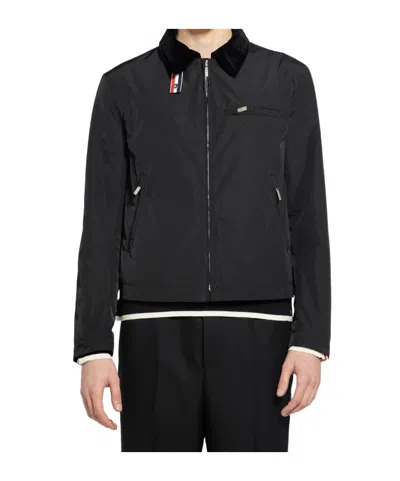 THOM BROWNE THOM BROWNE RWB STRIPE ZIP-UP PADDED JACKET