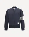 Thom Browne Classic Loopback 4-bar Bomber Men In Blue