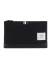 Thom Browne Zippered Clutch In Black