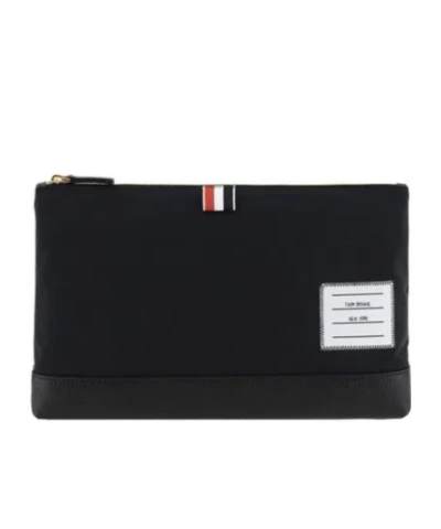 Thom Browne Zippered Clutch In Black