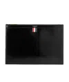 Shop Thom Browne Zippered Clutch In Black