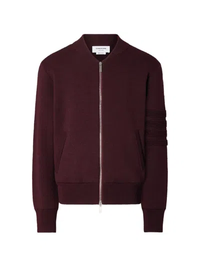 Thom Browne Zip-up Bomber Jacket In Brown