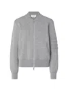 Thom Browne Zip-up Bomber Jacket In Gray