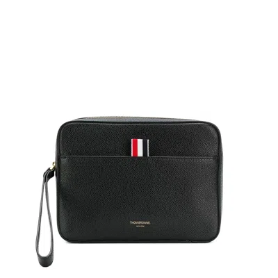 Thom Browne Zip-up Pouch In Black