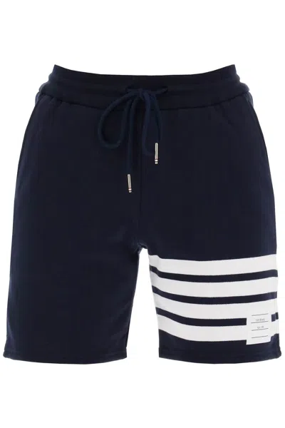 Thom Browne 4 Bar Shorts In Blue
