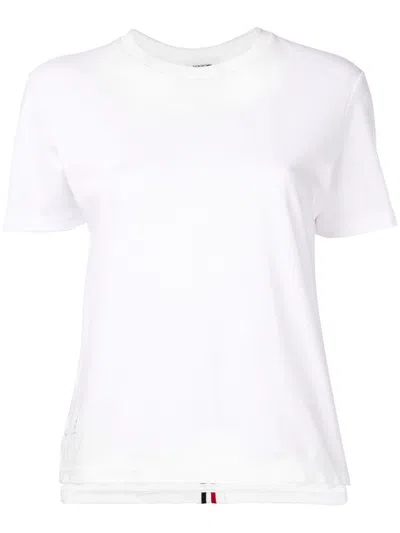 Thom Browne Fjs013 A Woman White T Shirt And Polo