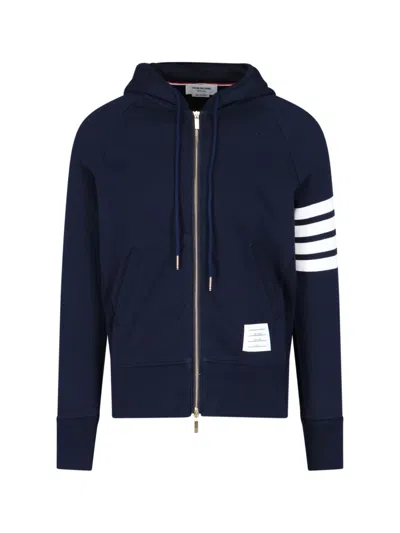 Thom Browne -inspired 100% Cotton Sweater For Men In Blue