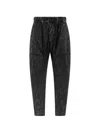 Thom Krom 32 Marble-effect Cargo Pants In Black
