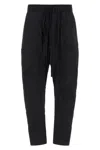 Thom Krom 34 Drawstring Low-crotch Pants In Black