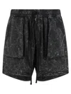 Thom Krom 37 Marble Effect Bermuda Shorts In Black