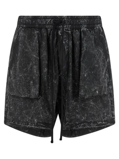 Thom Krom 37 Marble Effect Bermuda Shorts In Black