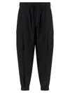 Thom Krom Black Relaxed Cargo Pants In Black