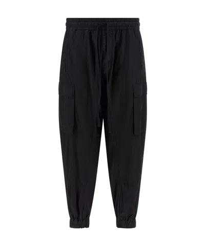 Thom Krom 41 Wrinkled Cargo Pants In Black